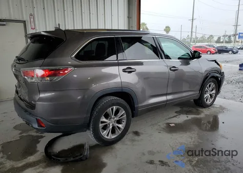 2015 Toyota Highlander Xle z USA, uszkodzony, nr VIN 5TDKKRFH0FS104062